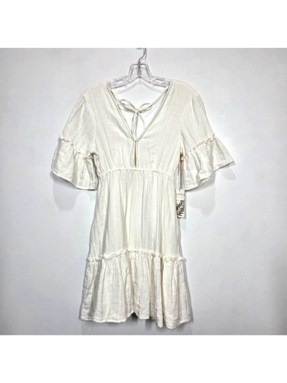Billabong x Sincerely Jules Dress Small White Lovers Wish Boho Cowgirl NEW - Picture 4 of 14
